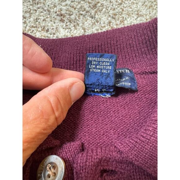 Abercrombie & Fitch Men's Sweater, size XL; 100% Lambswool; Vintage 90's - Picture 10 of 10